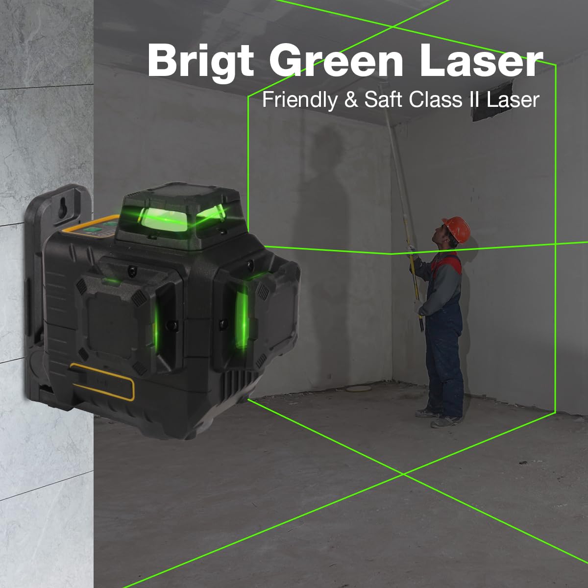 12 Ft Professional Lasers Level Pole Laser Level 360 Self Leveling
