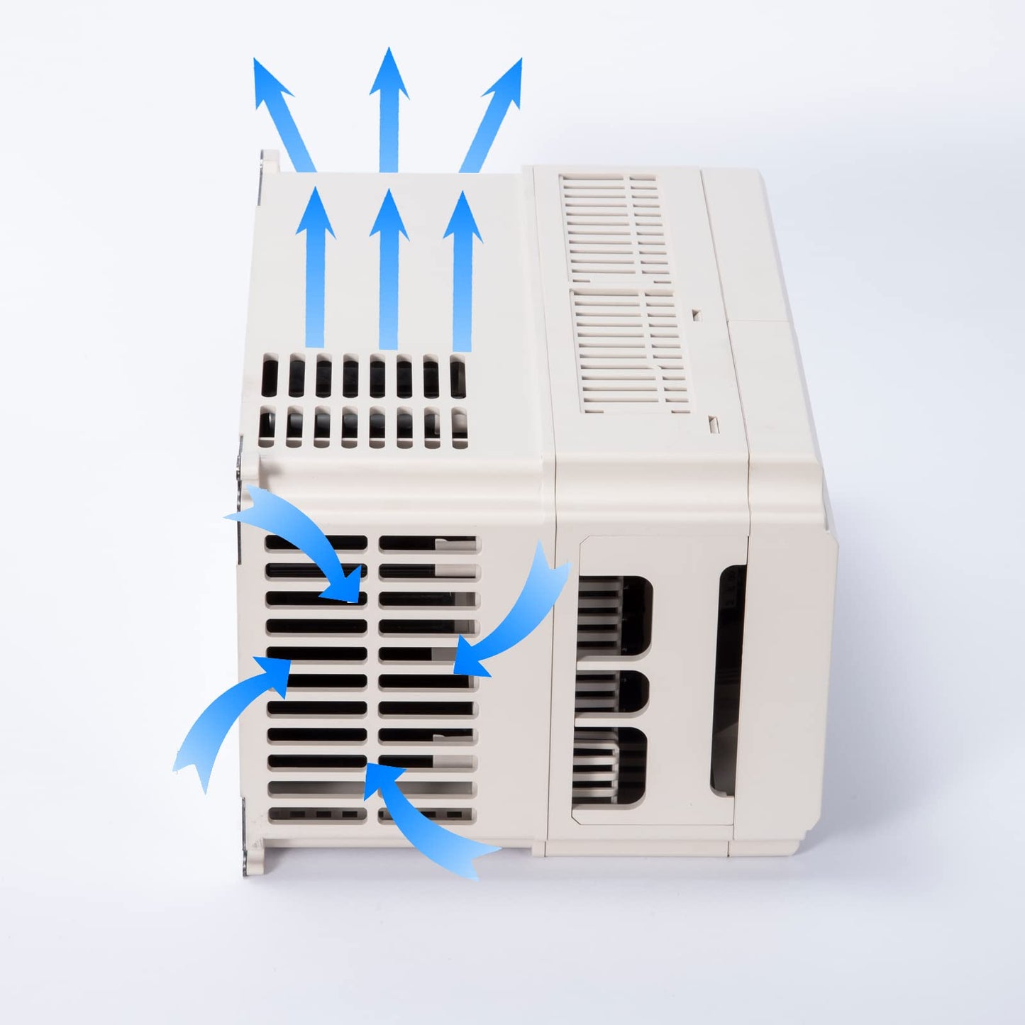 MOLLOM VFD 220V 7.5KW 32A 10HP Single or Three Phase Input to 3 Phase 0-3000 Hz Output Variable Frequency Drive Control Inverter for Spindle Motor CNC Speed Control