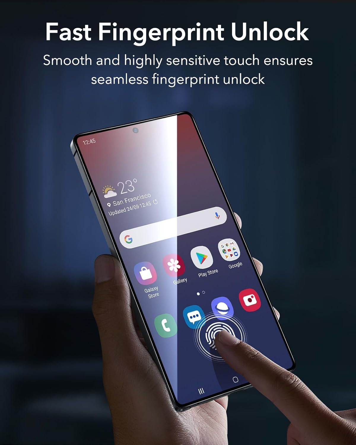 3 Pack S25 9H+ S25 [6.9], 9H+ [6.9"], ESR for Samsung Galaxy Ultra Screen Protector, Hardness HD Tempered Glass