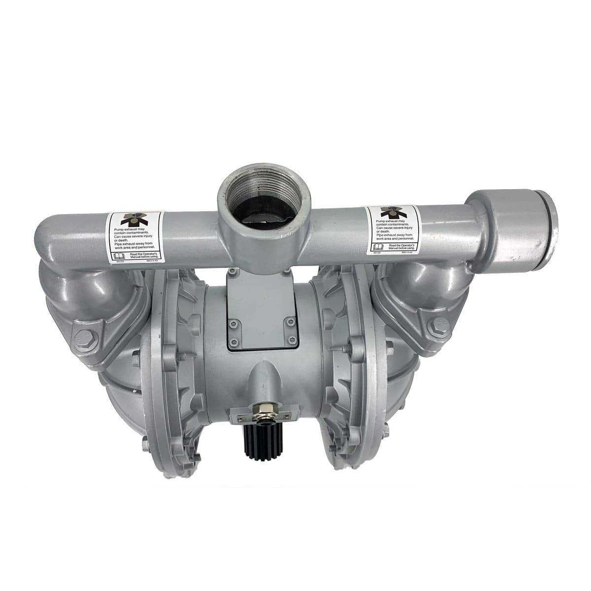 Cozyel Air-Operated Diaphragm Pump Double Diaphragm Pump 1-1/2 inch Inlet & Outlet, Dual Diaphragm Air Pump Aluminum Alloy 44 GPM Max 115PSI, QBK_40L