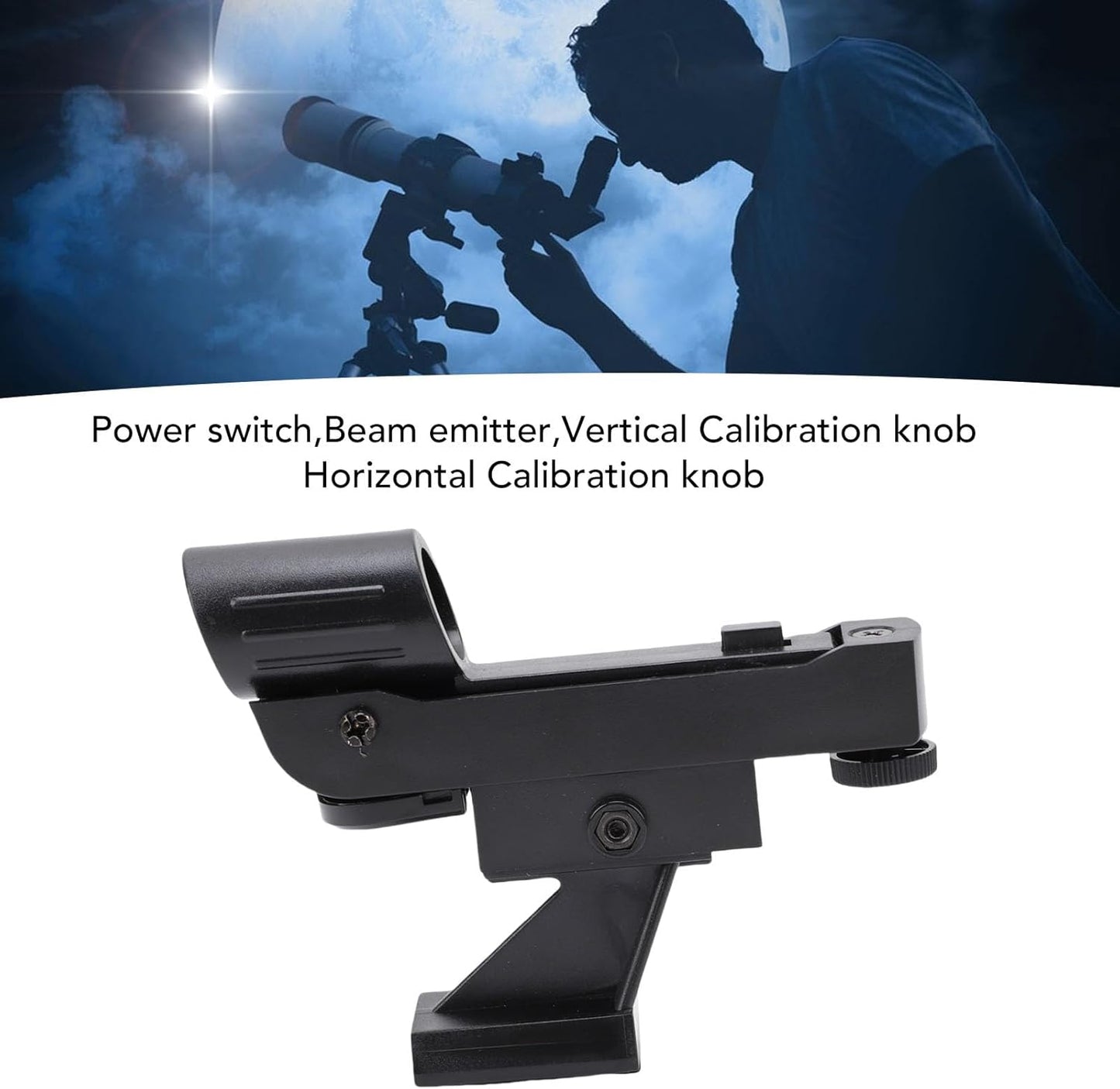SENECESLI Red Dot Finderscope for Telescope, Astronomical Telescope Star Pointer Viewfinder, Star Pointer Viewfinder
