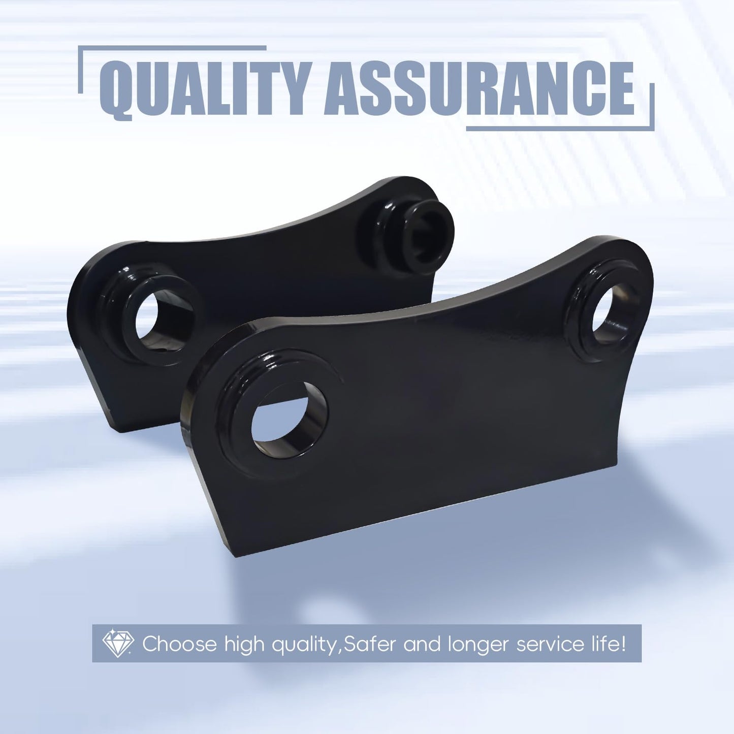 A Pair of Barrel Attachment Lugs Welded to 45mm 10-1/4" C-C are Suitable for The Caterpillar CAT 305 305.5 306 mini Excavator
