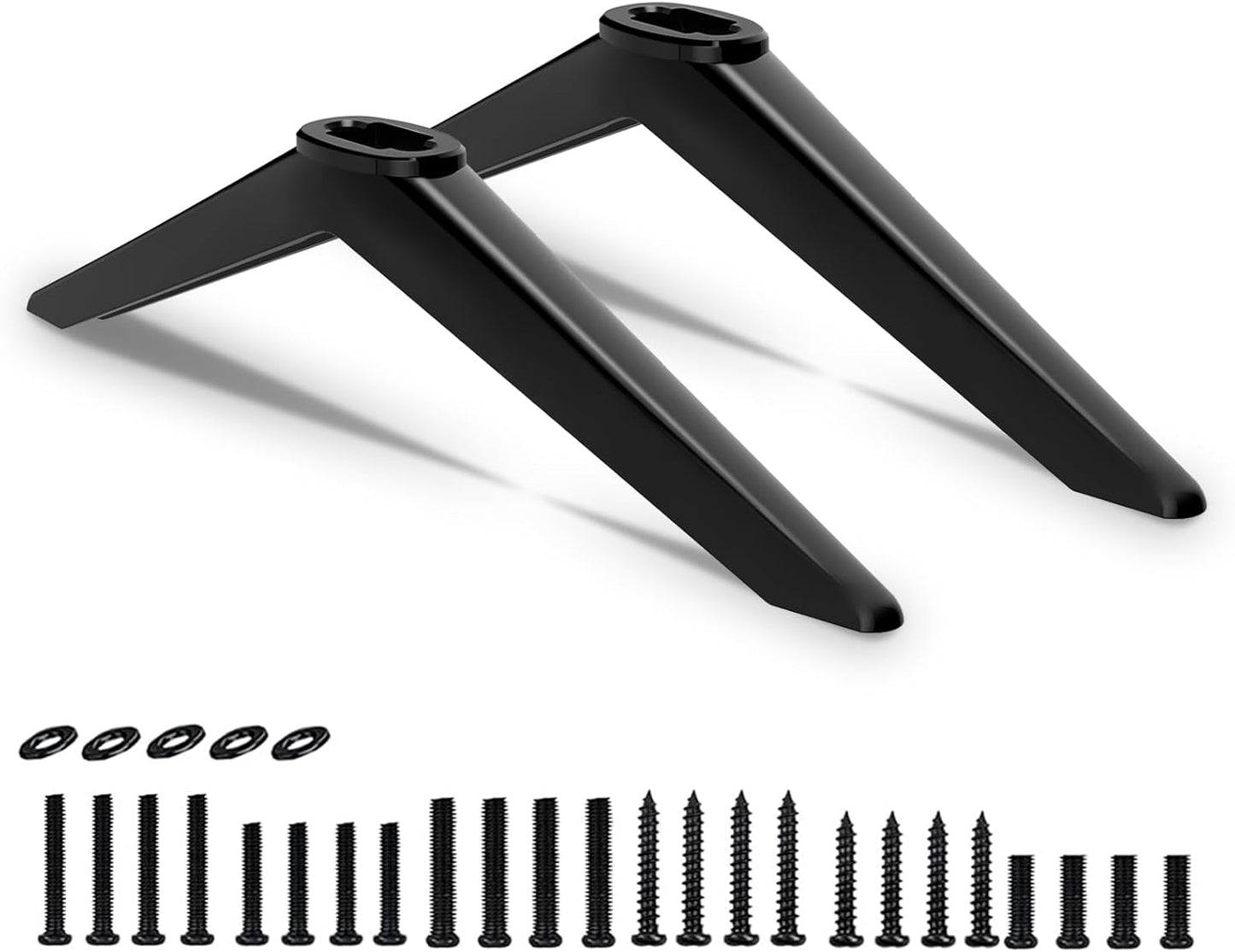 Motiexic 32L310U19 32L310U20 43LF421U19 50L420U, 32" 43" 50" Set, TV Legs for Toshiba TV Stand Base Replacement, Only