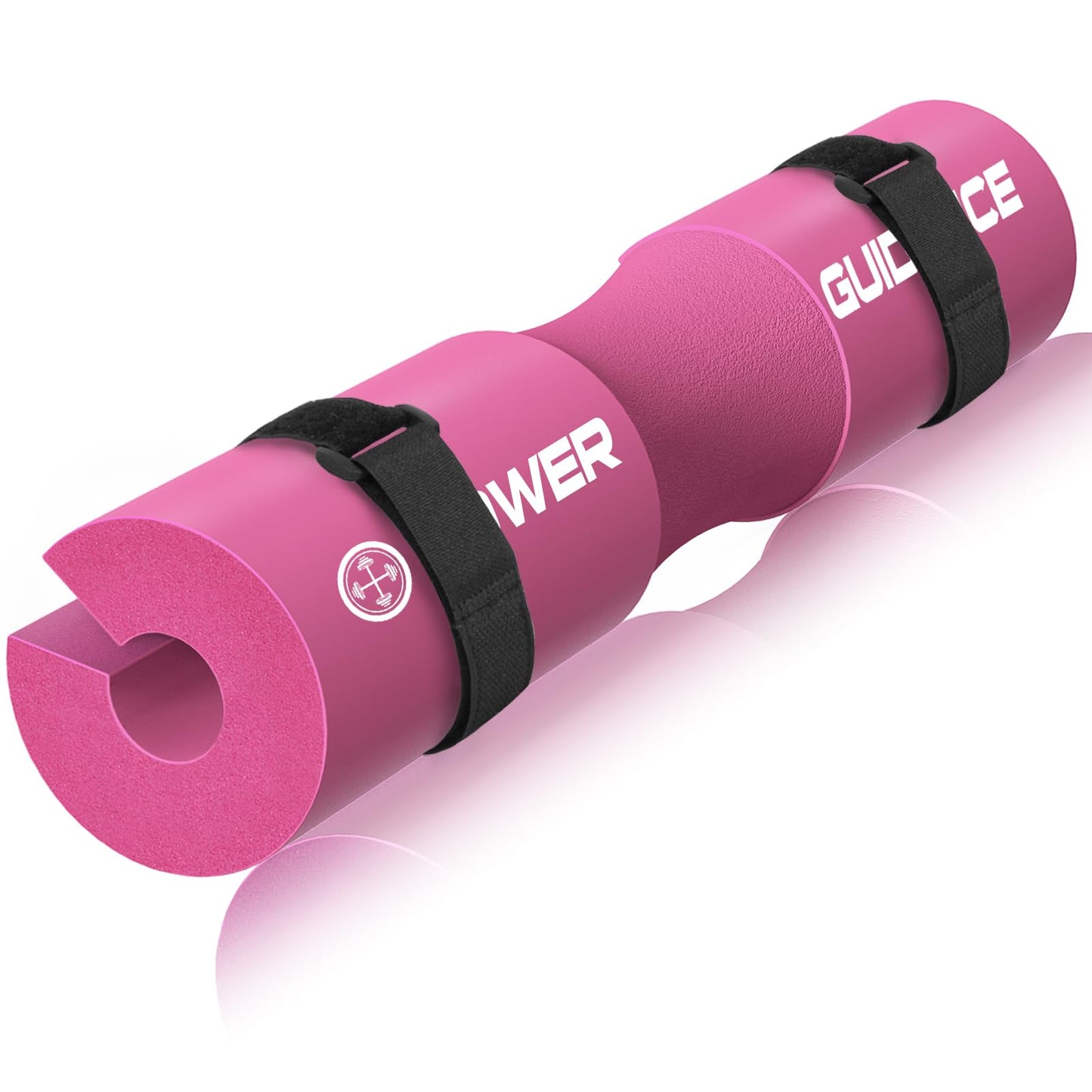 POWER GUIDANCE Barbell Squat Pad - Neck & Shoulder Protective Pad - Great for Squats, Lunges, Hip Thrusts, Weight Lifting & More - Fit Standard and Olympic Bars Perfectly,Pink