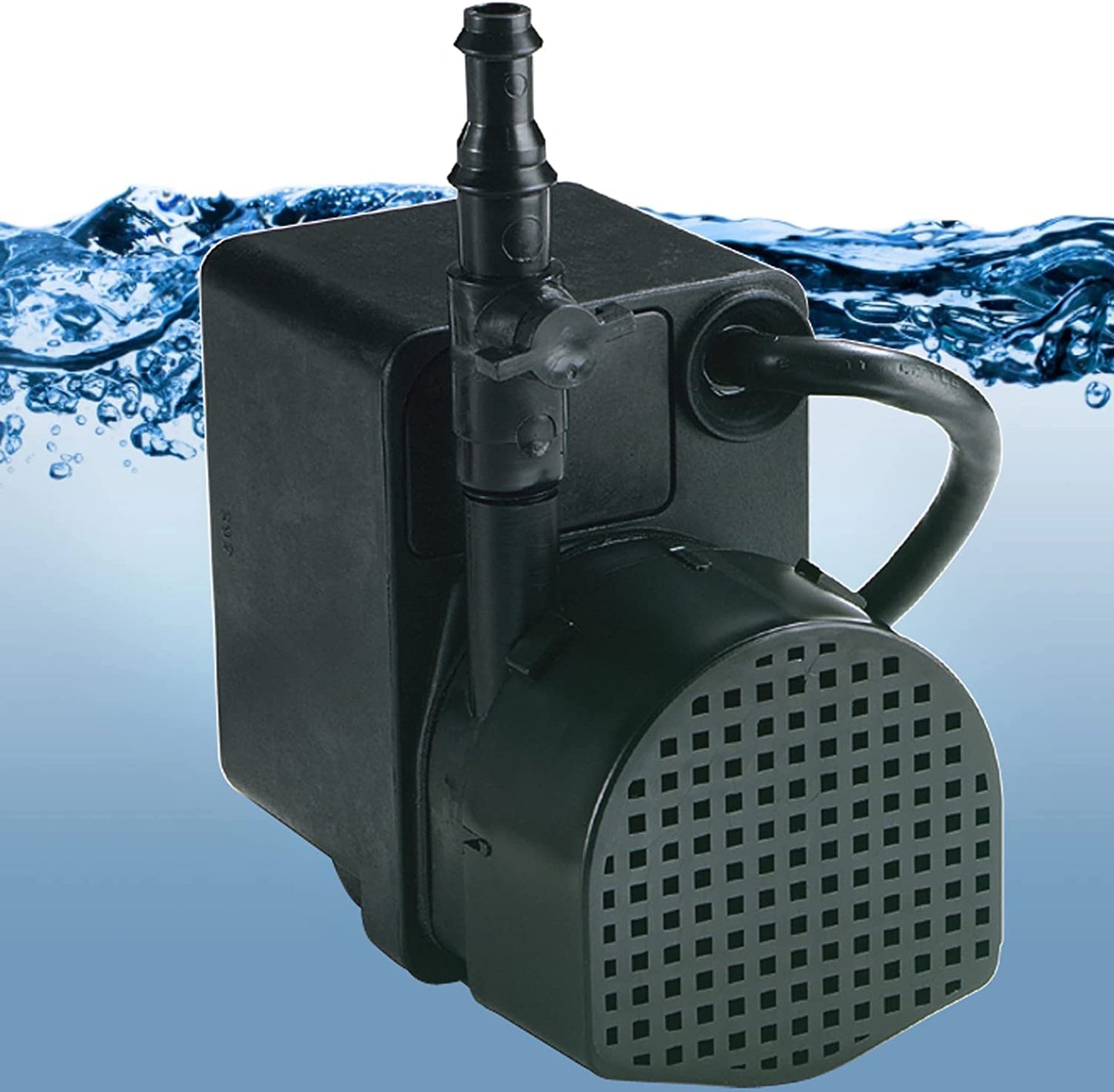 Little Giant PE-2H-PW 115 Volt, 1/40 HP, 300 GPH Epoxy Encapsulated Direct Drive Submersible Pump with 6-Ft. Cord and Flow Control Valve, Black, 566609