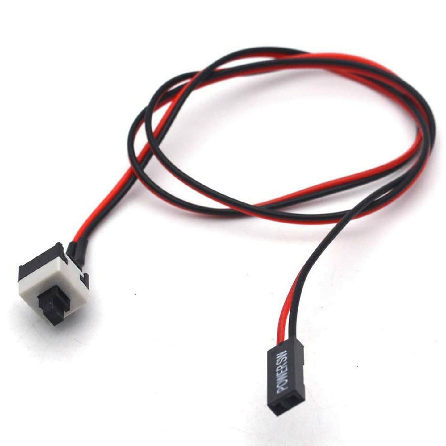 Reset 2Pin PC Power, PC Passthrough Motherboard Power, Jumper Switch for ATX Chassis, Power Switch Cable for PC