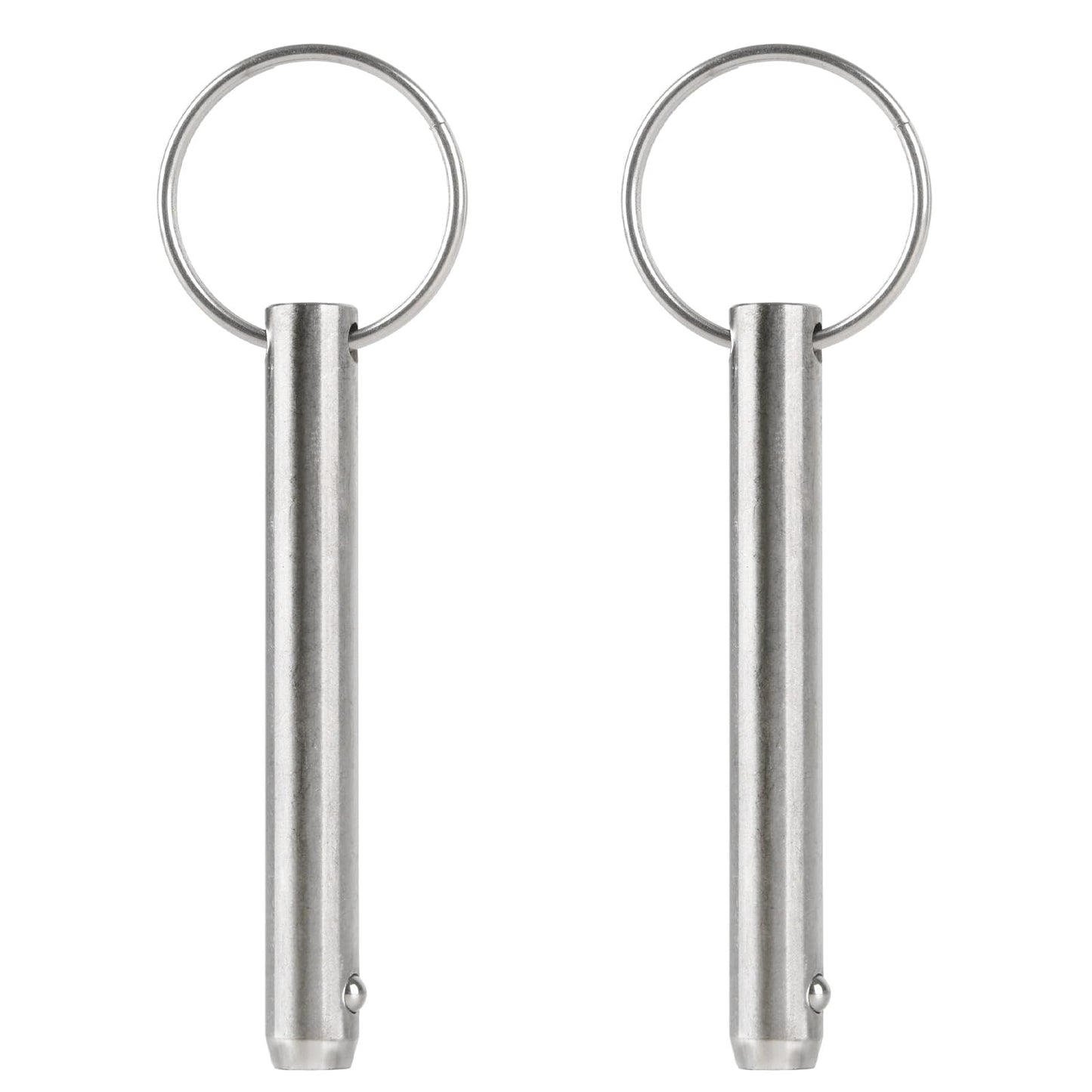 HZJPIN 2 Pcs Long Quick Release Pin, Diameter 3/8"(9.5mm), Usable Length 2.4"(61mm), Overall Length 3"(76mm), Full 316 Stainless Steel, Bimini Top Pin, Marine Hardware