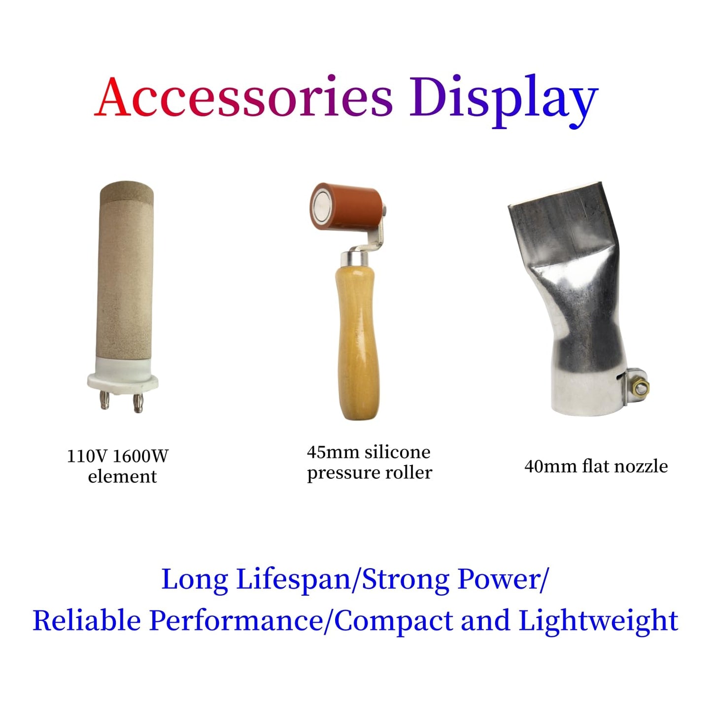 110V Hot Air Gun Welding Torch 1600W Heat Gun Plastic Welder Roofing Welder Kits PVC Welding Machine
