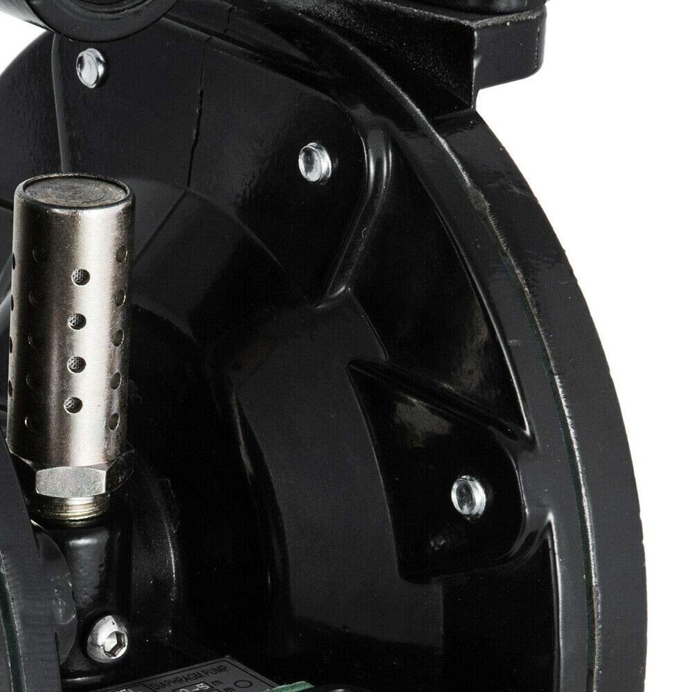 Air-Operated Double Diaphragm Pump 1 Inch Inlet & Outlet, Heavy Duty Pneumatic Diaphragm Transfer Pump for Diesel, Grease, Kerosene and Oil 35GPM 120PSI 1/2 Inch Air Inlet