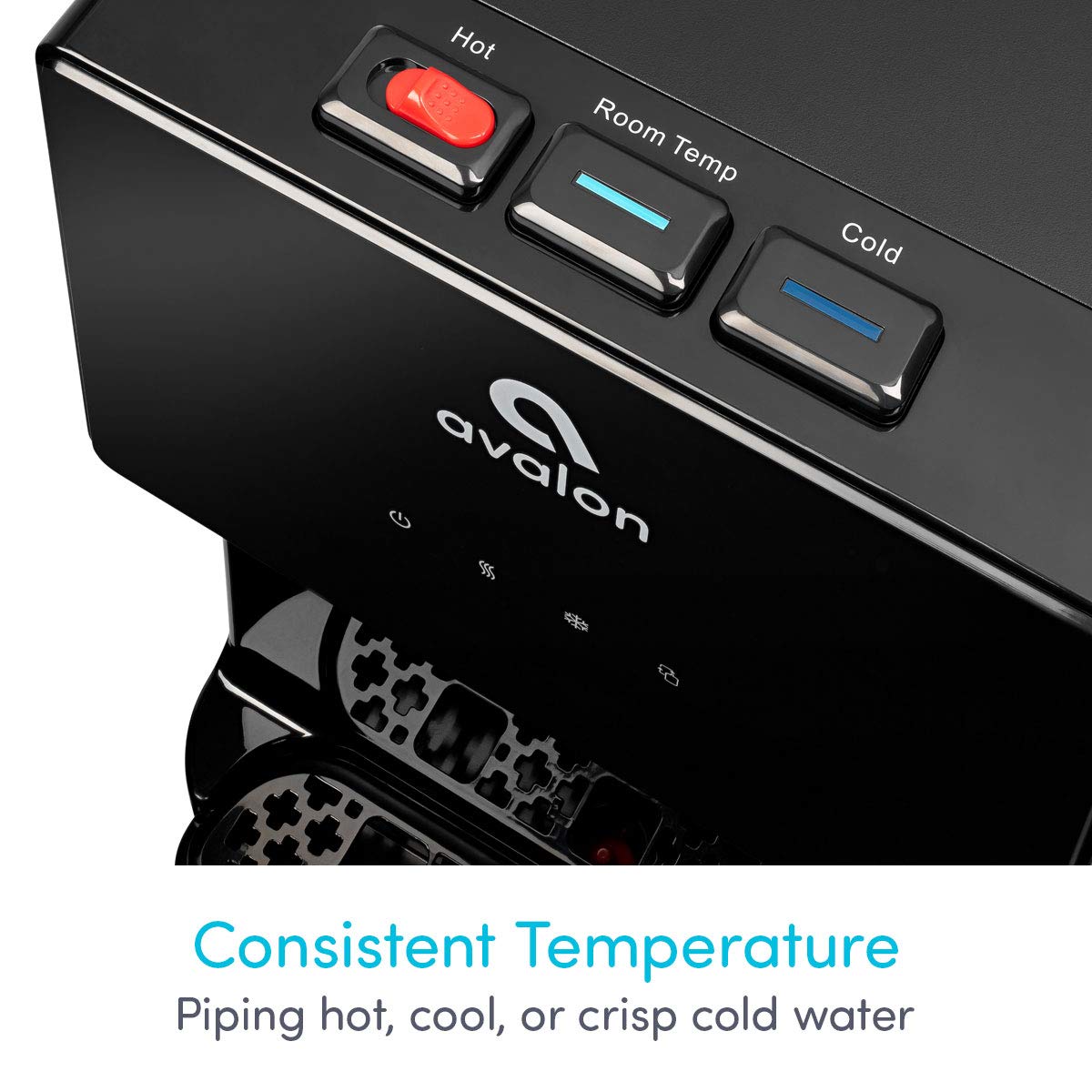 Avalon A4BLWTRCLR Bottom Loading Water Cooler Water Dispenser - 3 Temperature Settings - Hot, Cold & Room Water, Durable Stainless Steel Cabinet, Bottom Loading - UL/Energy Star Approved