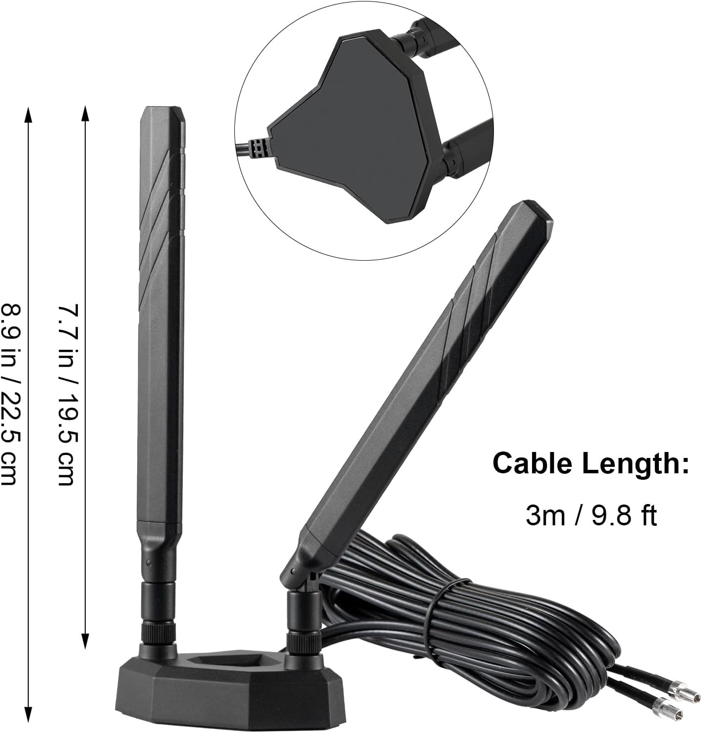 eifagur 9dBi 4G 5G TS9 M6 MR6110 MR6150 MR6500 M6 M5 MR5100 MR5200 5G Magnetic Base External Antenna for Netgear