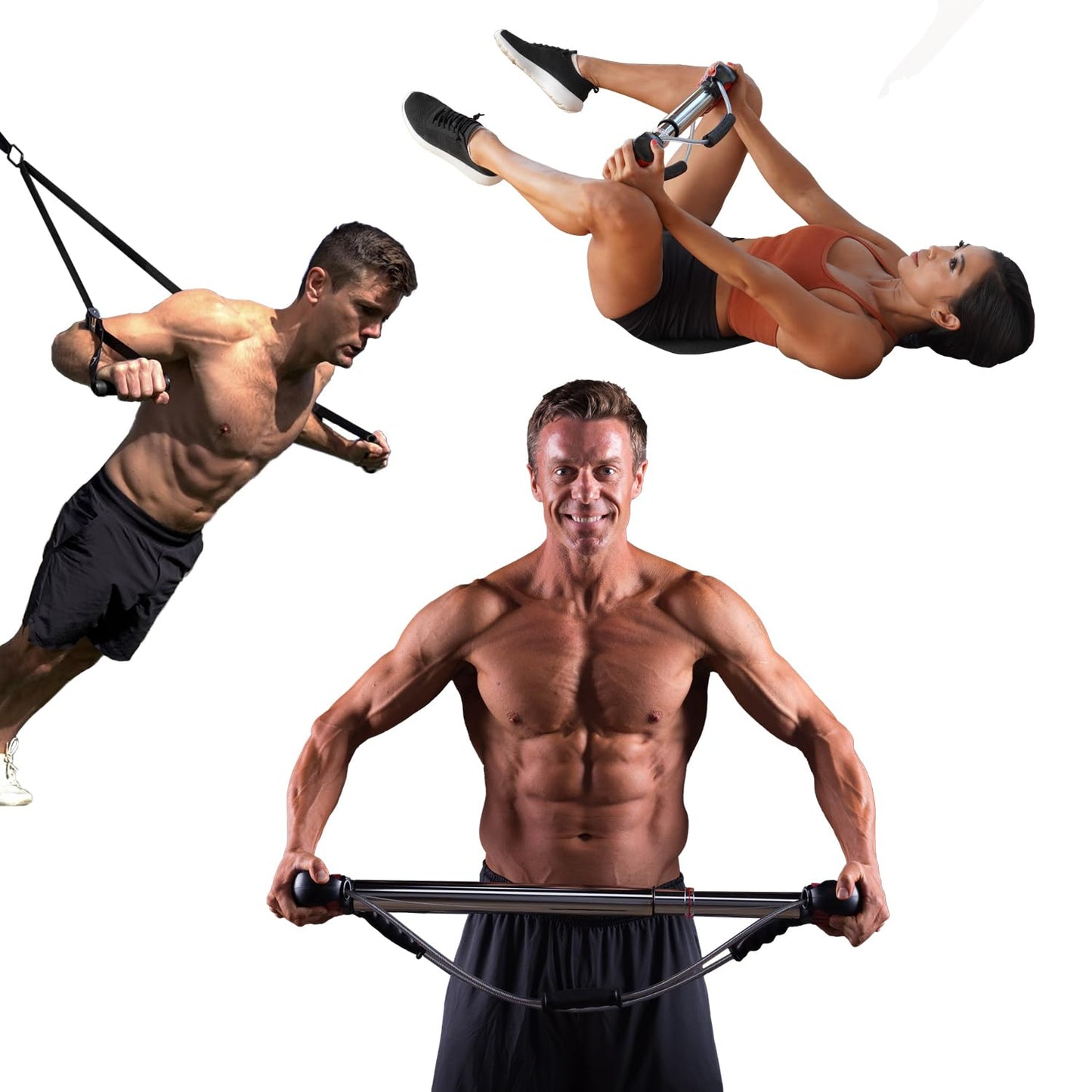 Bullworker Pro System: Isometric Strength Training Complete Home Fitness Bundle for Full-Body Strength, Flexibility & Mobility