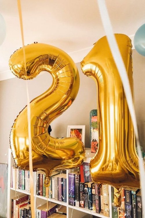 Gold Number 11 Balloon - 40 Inch Metallic Decoration for 11th Birthday Party Supplies