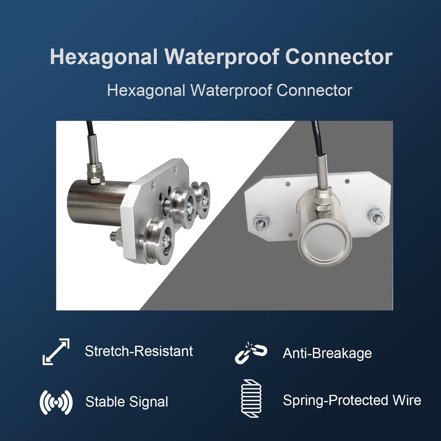 Tension Sensor for Wire Rope 0-20kg Three Pulley Load Cell Force Sensor High Accuracy Stainless Steel Industrial Tension Transducer for Industry Textile Metal Cable Wires (0-20kg)