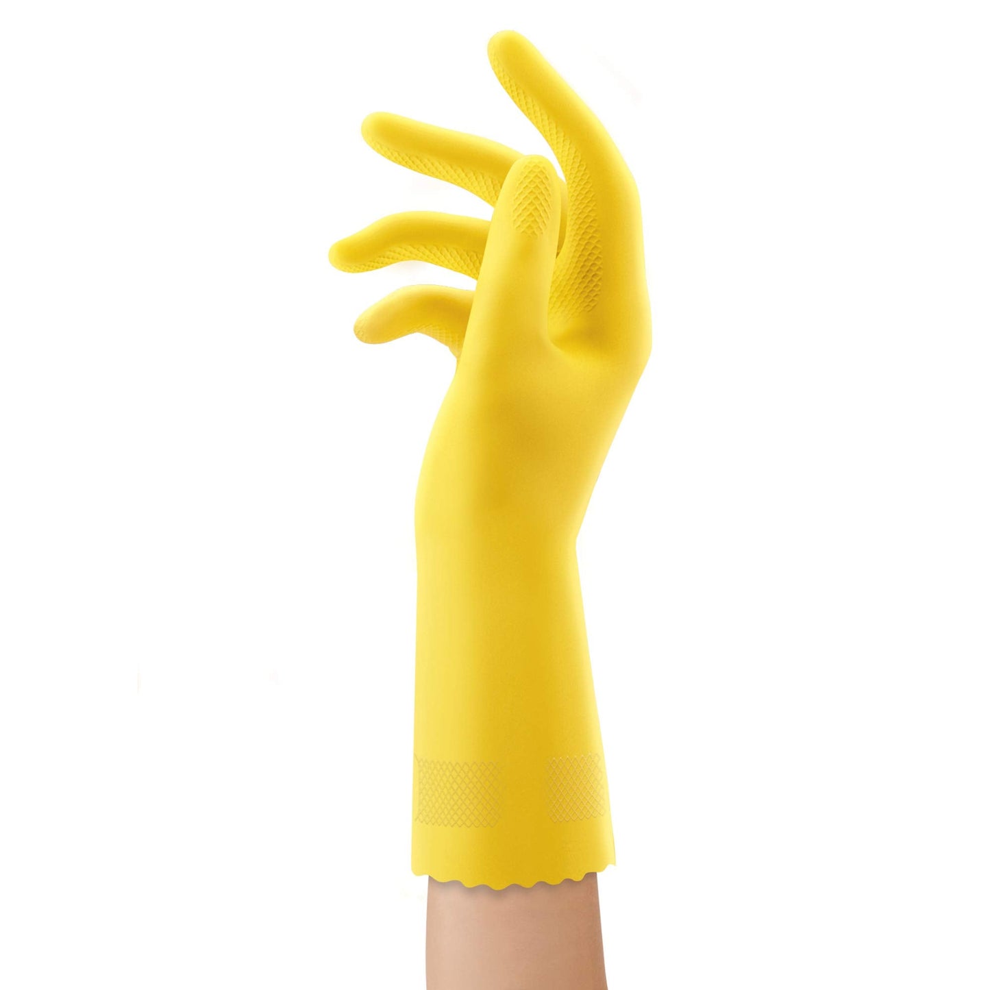 Playtex HandSaver Reuseable Rubber Cleaning Gloves (Medium, 6 Pairs), Everyday Protection Reusable Household Gloves,6 Count (Pack of 1)