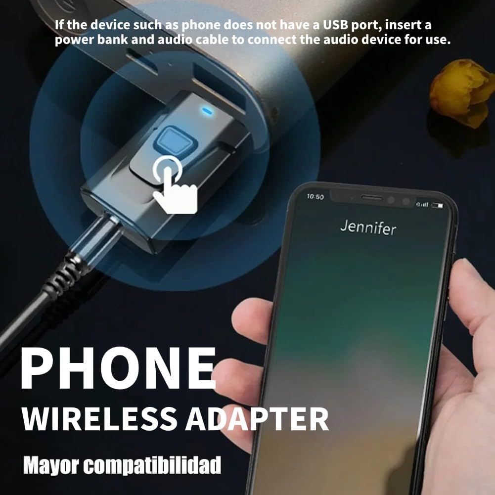 GAHQB 5.0 USB Bluetooth Transmitter for TV with Clear Sound Quality Plug and Play Stable, Bluetooth Adapter