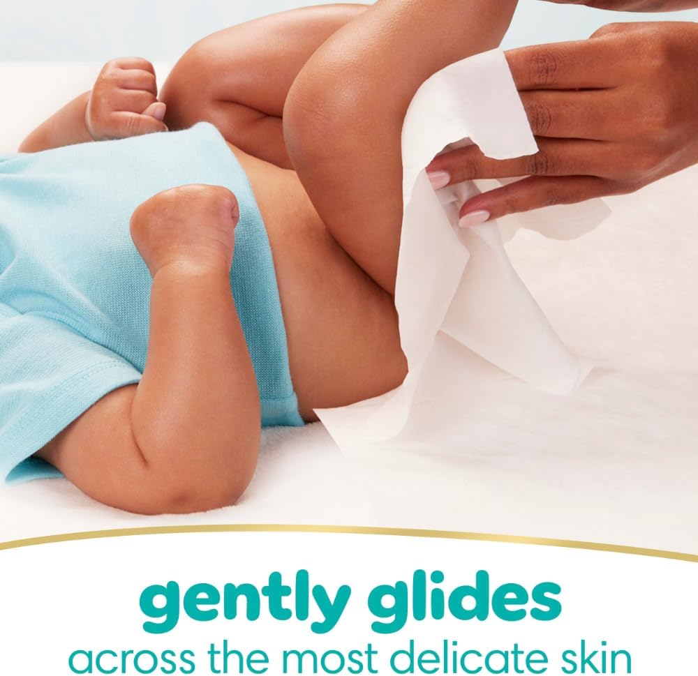 Pampers Baby Wipes - Sensitive Water-Based, Hypoallergenic & Unscented | 336 Wipes in 4 Packs