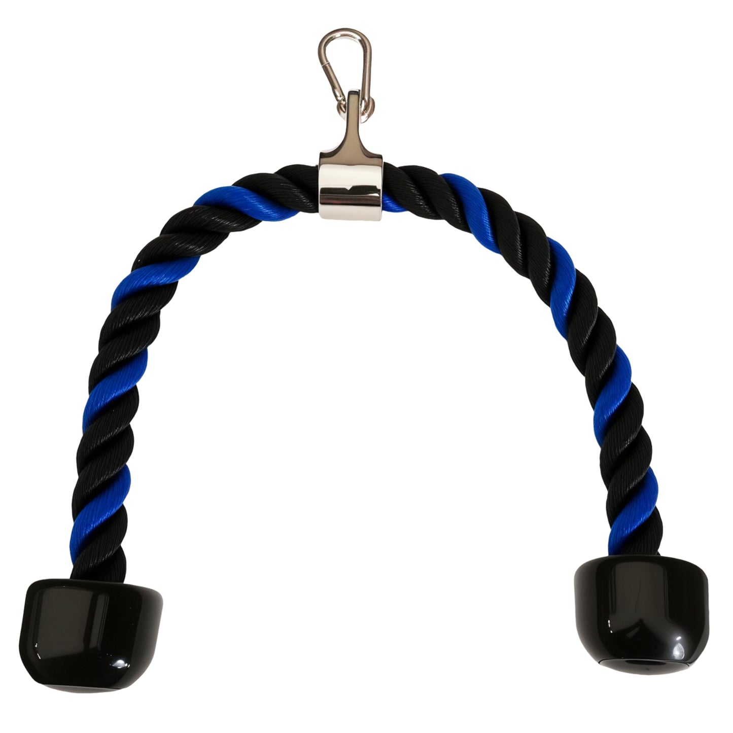 qibylift Tricep Rope Cable Attachments Cable Machine Accessories for Home Gym, 27 Inch Tricep Rope For Pulley System Attachment, LAT Pull Down, Weight Fitness With Pulldown Grips (Blue&Black)