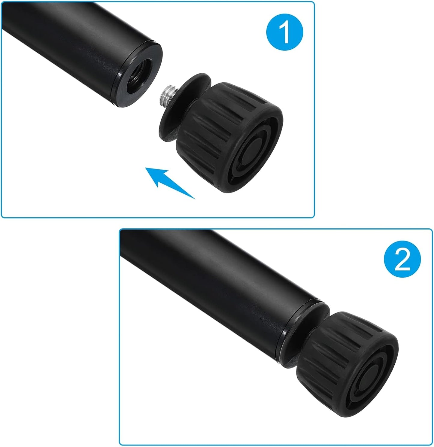 15mm 3 Pack PATIKIL Universal ID Rubber Tripod Feet, Anti-Slip Tripod Replacement Parts for Camera Tripods Monopod