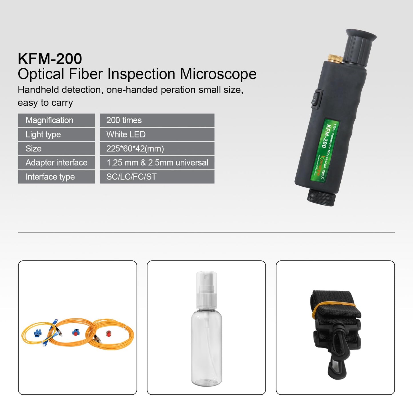 Touch Screen 6 Motors Komshine FX39 Fiber Fusion Splicer Full Set 6s Splice;16s Heat with Extra Electrodes, Full FTTH Toolkit with Microscope 200x, Power Meter, Light Source, Cleaner Tools