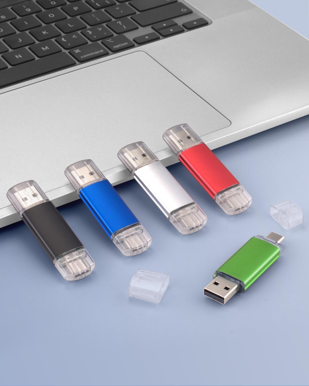 AreTop 16GB 2.0 16GB 2-in-1 16/15, 5 Pack USB C Thumb Drive USB Dual Flash Drive USB Drive Portable Type-C Memory Stick