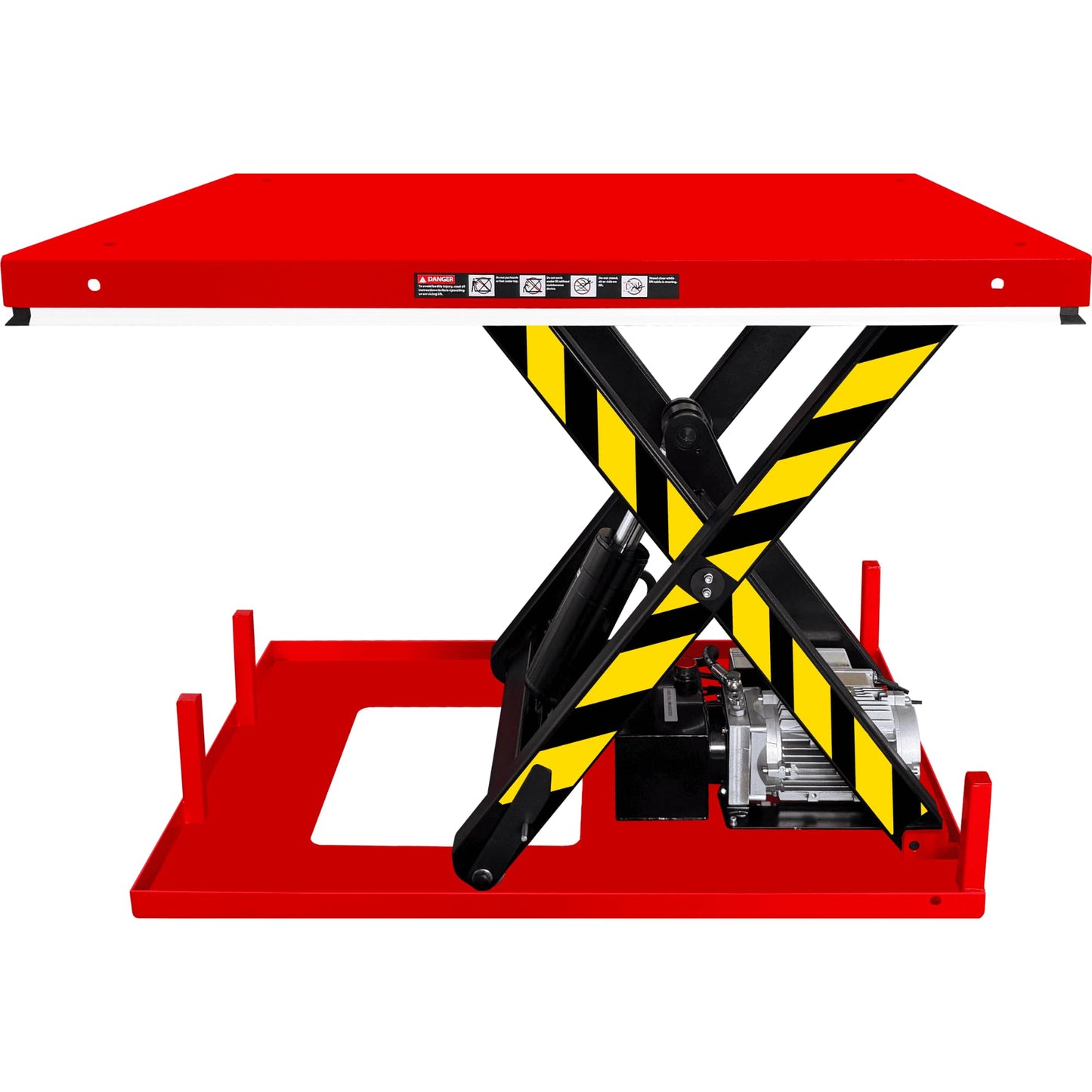 PAKE Electric Hydraulic Scissor Lift Table, 2,200 lb. Capacity, 48" x 36" Platform, 36.25" Lifting Height