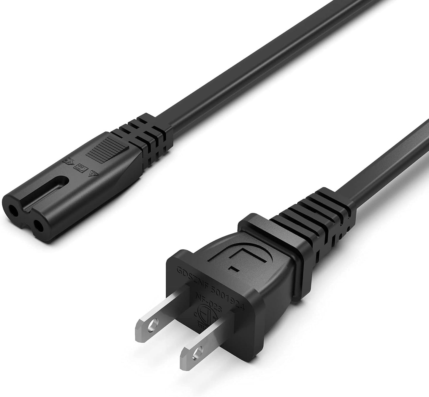 Superer 12 2 ft Printer Power Cord Cable Fit for HP OfficeJet Pro, Envy, DeskJet Series, for Canon PIXMA MG MP MX
