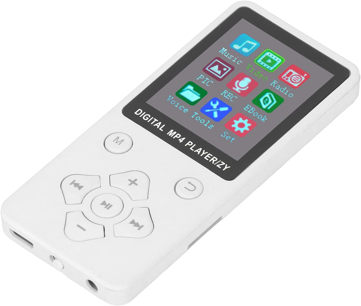 Jectse MP3 1.8 Inch Mp3 128GB Player with Bluetooth, HiFi Sound Screen Portable Music Player Digital Audio Player Noise
