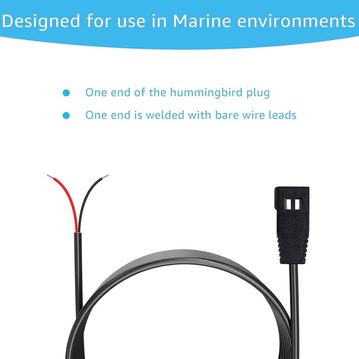 SigeIy 11 Humminbird 9-10-12, 700, 800, 900, 1100 PC - Filtered Power Cable, Compatible with Helix Series
