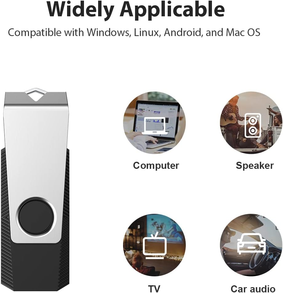 Aiibe 128GB 2 Pack 128GB 2.0 (128G, 2 Flash Drive USB Flash Drive Thumb Drive Zip Drive USB Memory Stick USB Drive