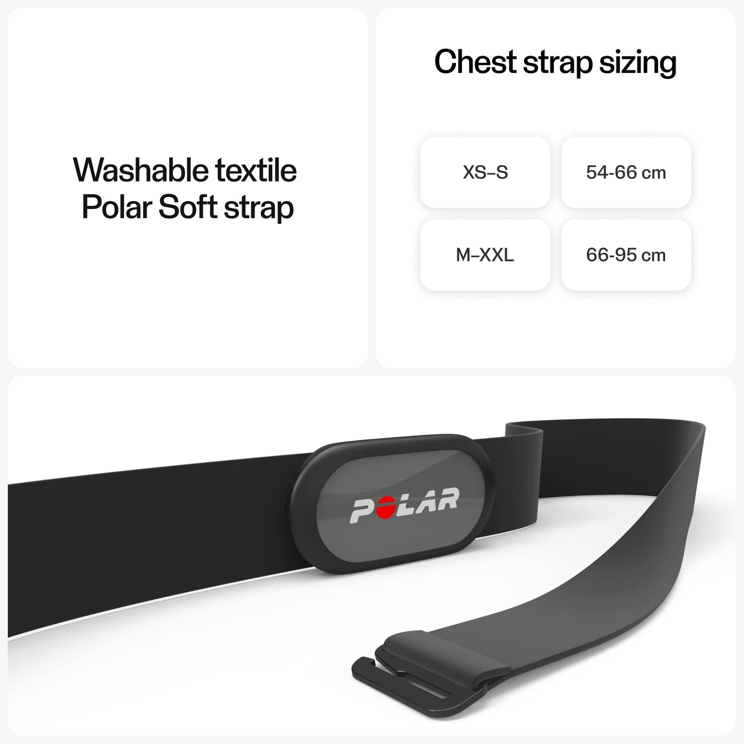 Polar H9 Heart Rate Sensor – ANT + / Bluetooth - Waterproof HR Monitor with Soft Chest Strap, XXS-S