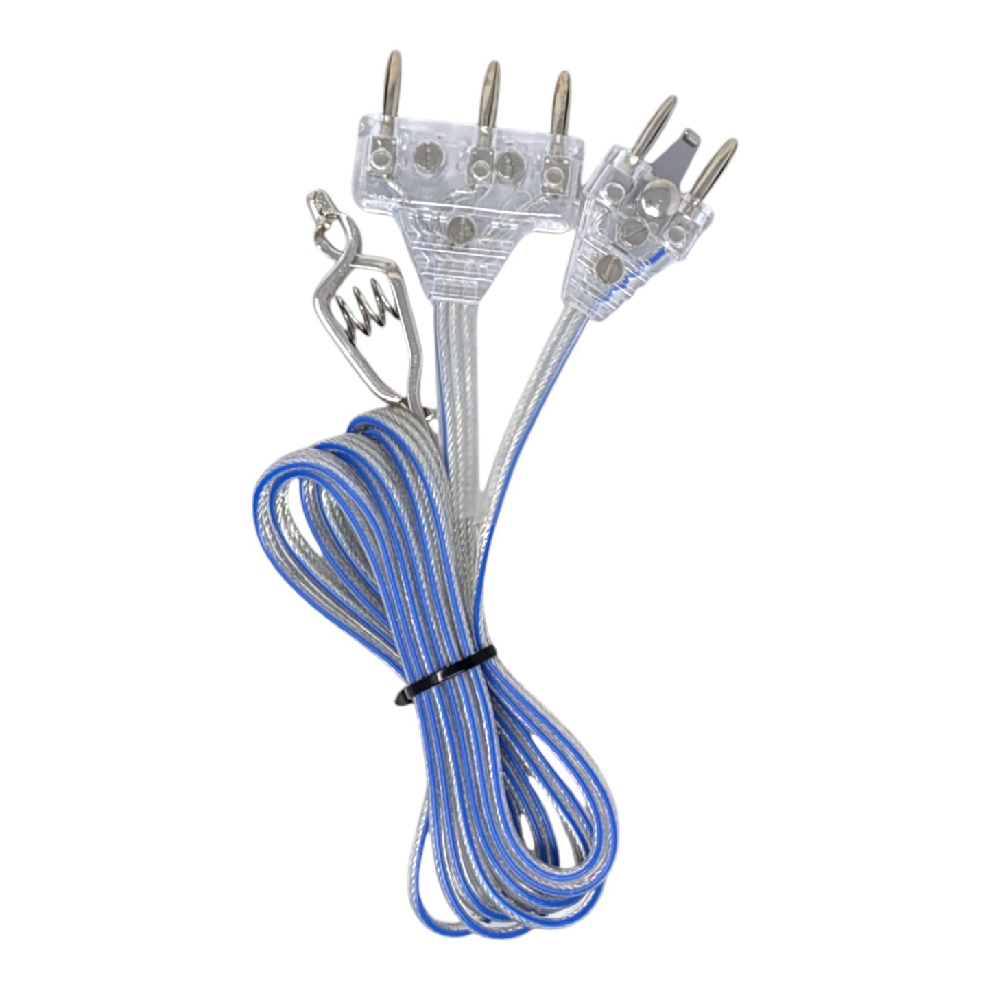 Fencing Club Fencing Foil/Saber Body Cord, Elite Series Bodywire, 2 Prong Cord, Clear Wire, Competition Approved (2 Pack)