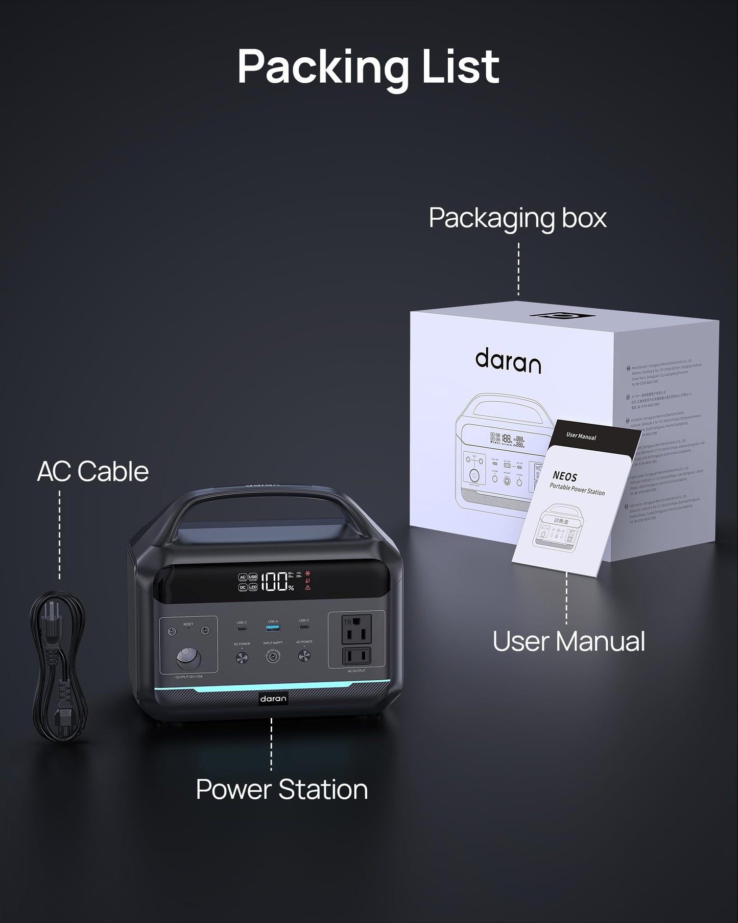Portable Power Station 500W (Surge 1000W), 299Wh LiFePO4 Power Bank with AC Outlet, 1.2hrs Fast Charging, Solar Generator with 8 Output Ports for Camping, RV Travel, CPAP, Emergency