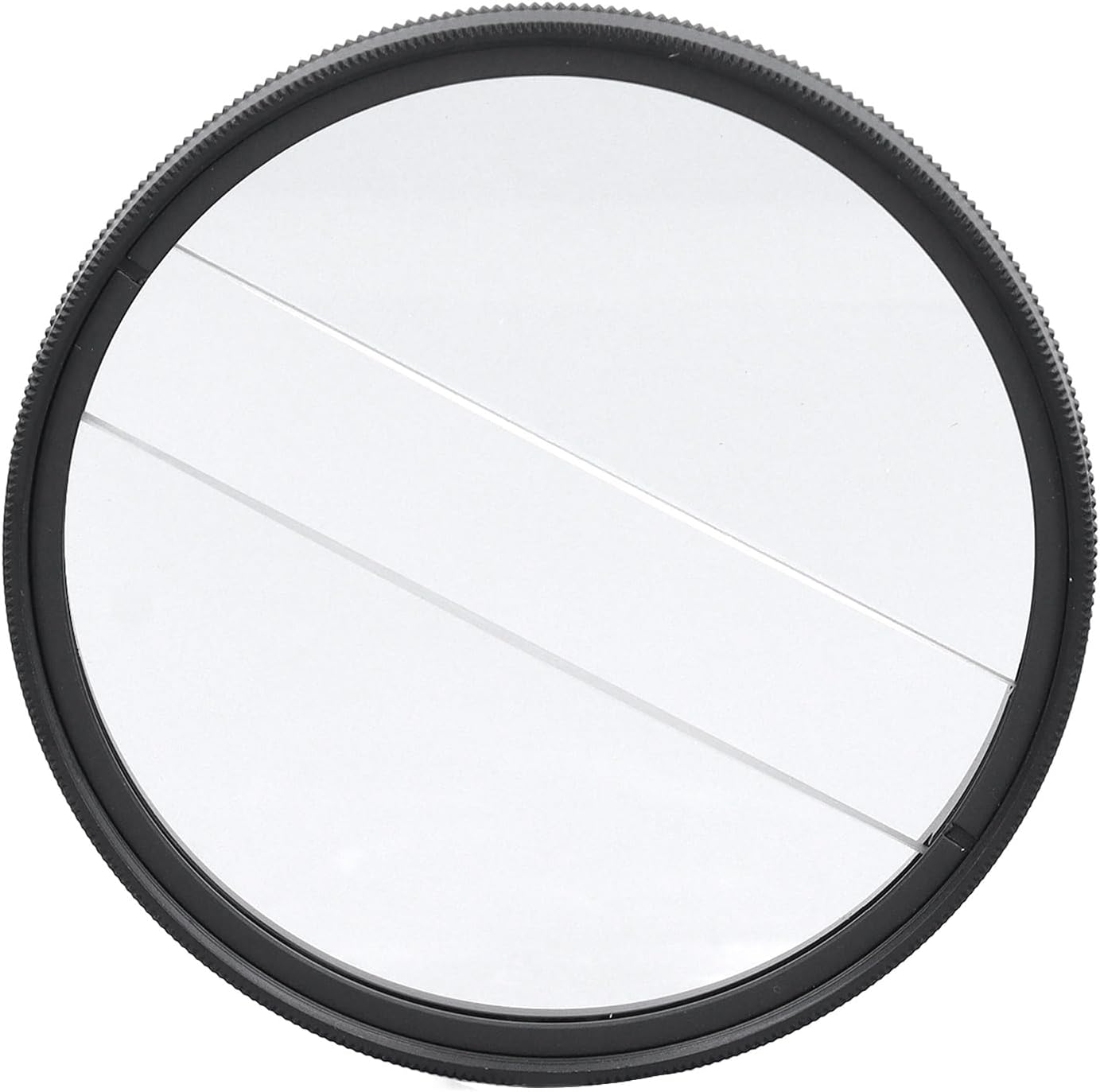 Yunseity 62mm Double Split Diopter Filter, Anti Oil Coating Layer Double Split Diopter Glass Lens Filter, Enhanced Blur