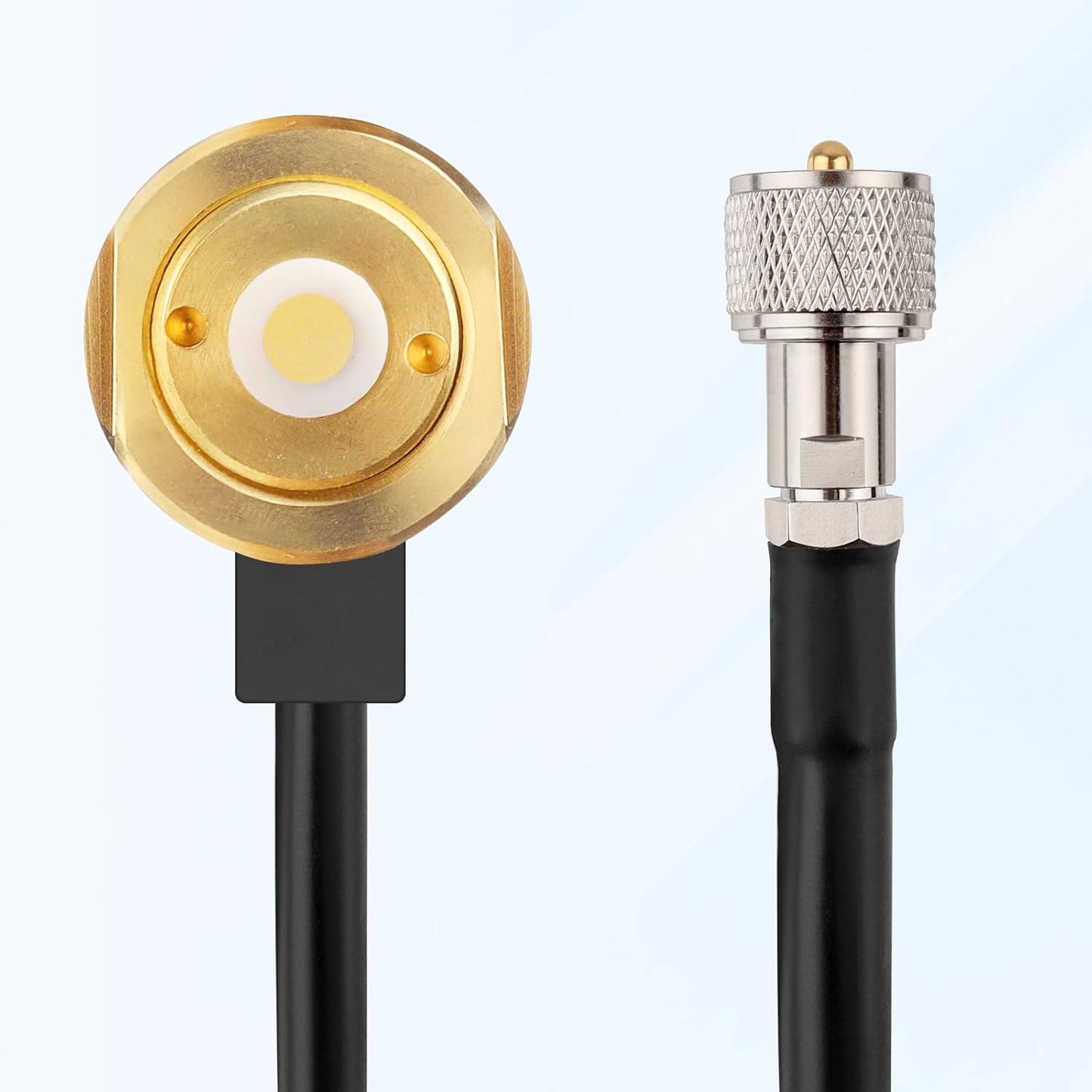 Cable,10FT RG58 PL259 MOOKEERF NMO Antenna Low Loss Coaxial CB Antenna Cable Extension with NMO and Removable UHF Male