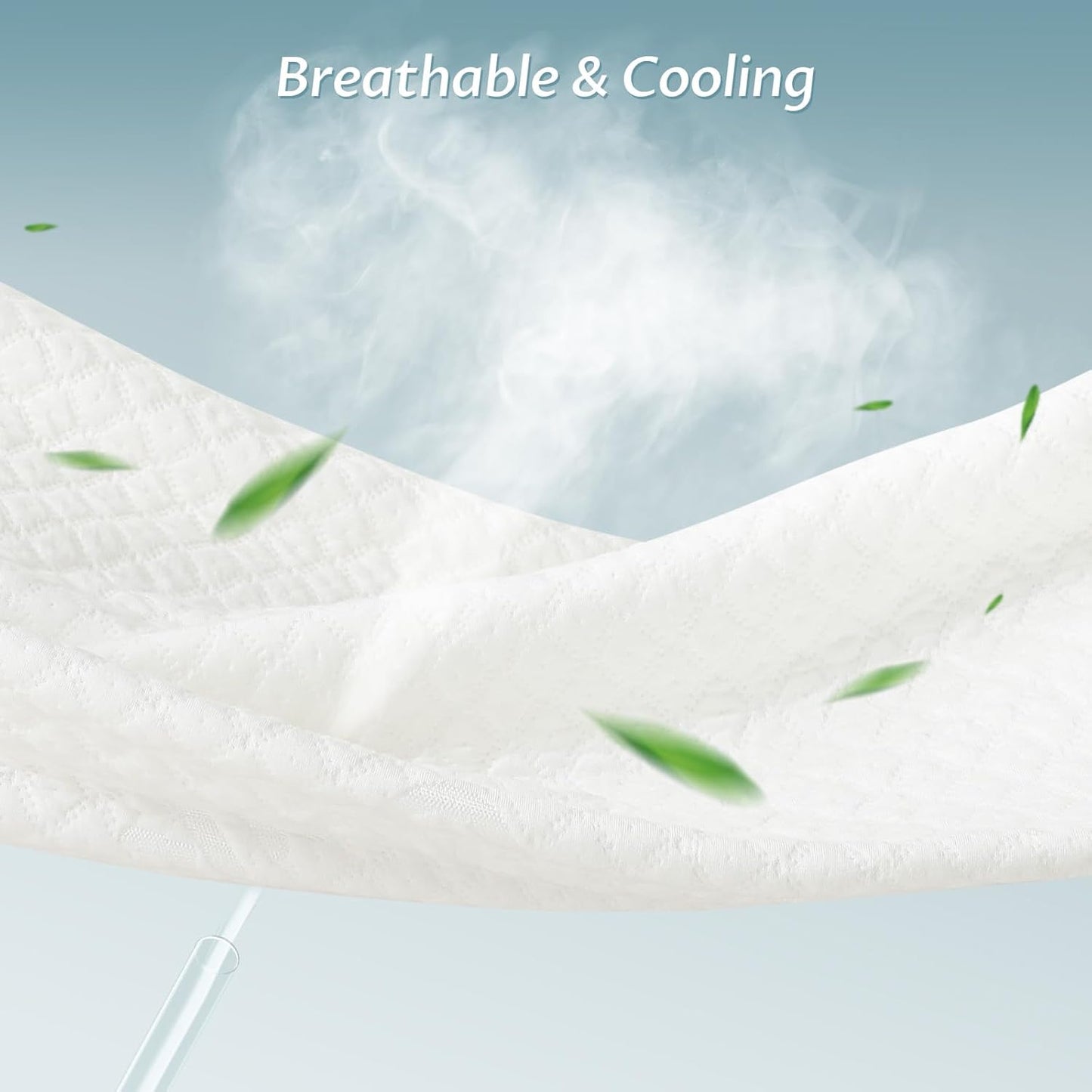 Queen Size Mattress Protector - 100% Waterproof Zippered Cover | Soft, Cooling & Noiseless Encasement for 10-12" Deep Mattresses