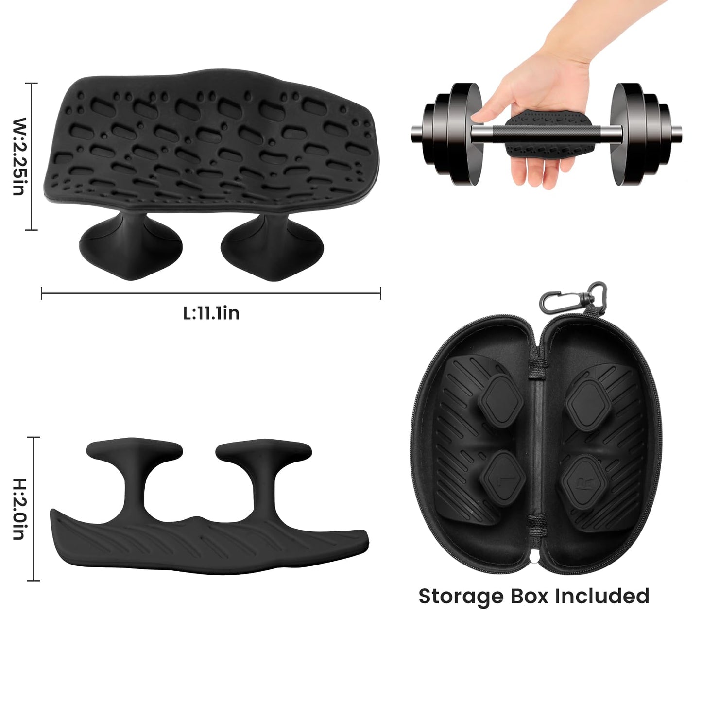 2 PCS 2026 Upgraded Version Grips for Weight Lifting, Silicone Anti-Slip Lifting Grips, Pull Up, Bar Pad, Ergonomics Hand Protector for Weight Lifting Grips, No Sweaty Workout Grips for Men & Women