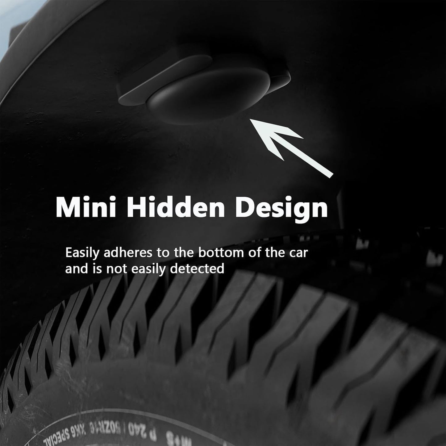 Dahetag (Black,1PCS) Tracker Device for Vehicles,Mini Hidden Car Tracker with Magnetic Case,No Monthly Fee Tracker,Car