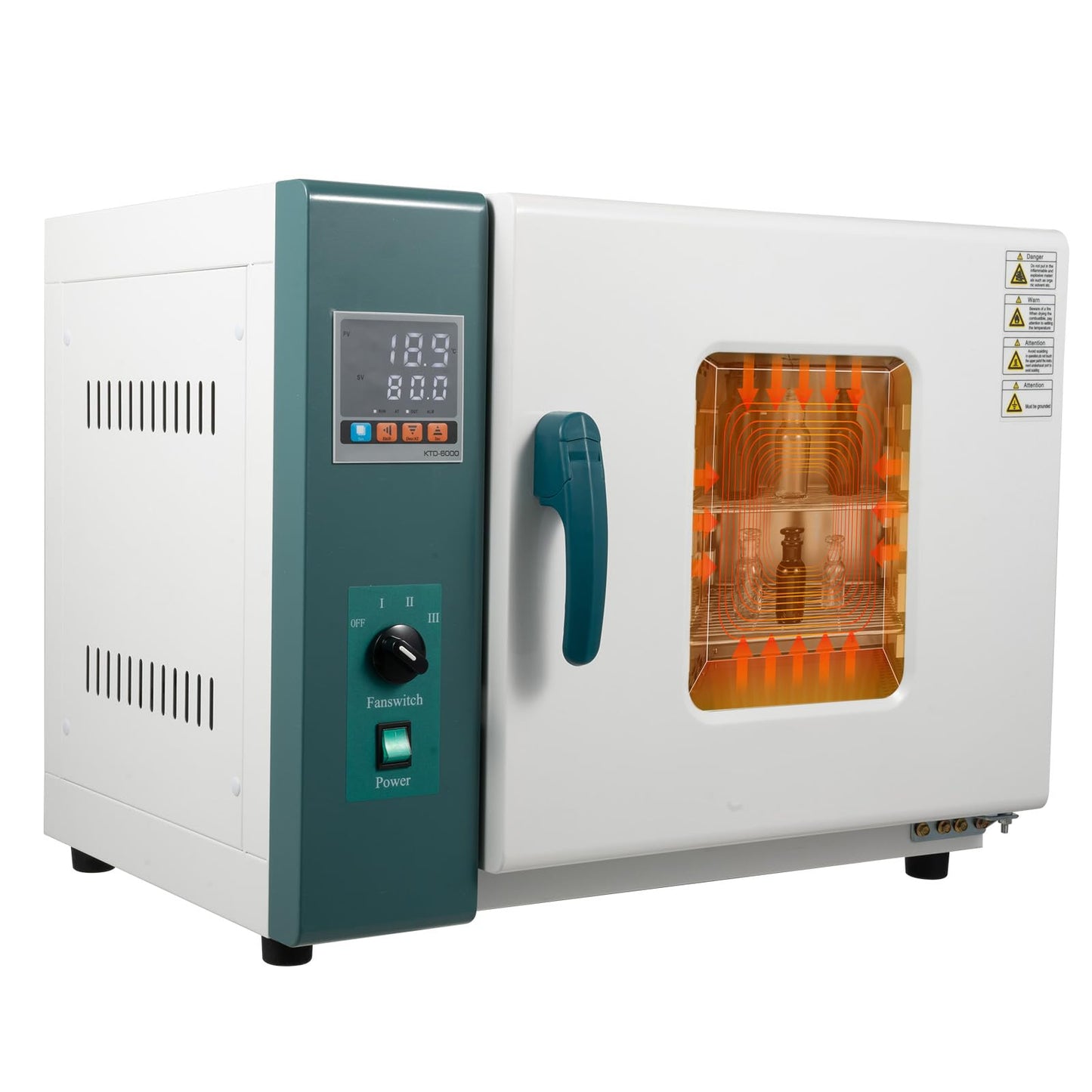 110V 1000W Lab Forced Air Convection Drying Oven, 45L Horizontal Electric Blast Drying Oven with Intelligent Temperature Controller, Digital Thermostatic Electric Incubator Box for Drying