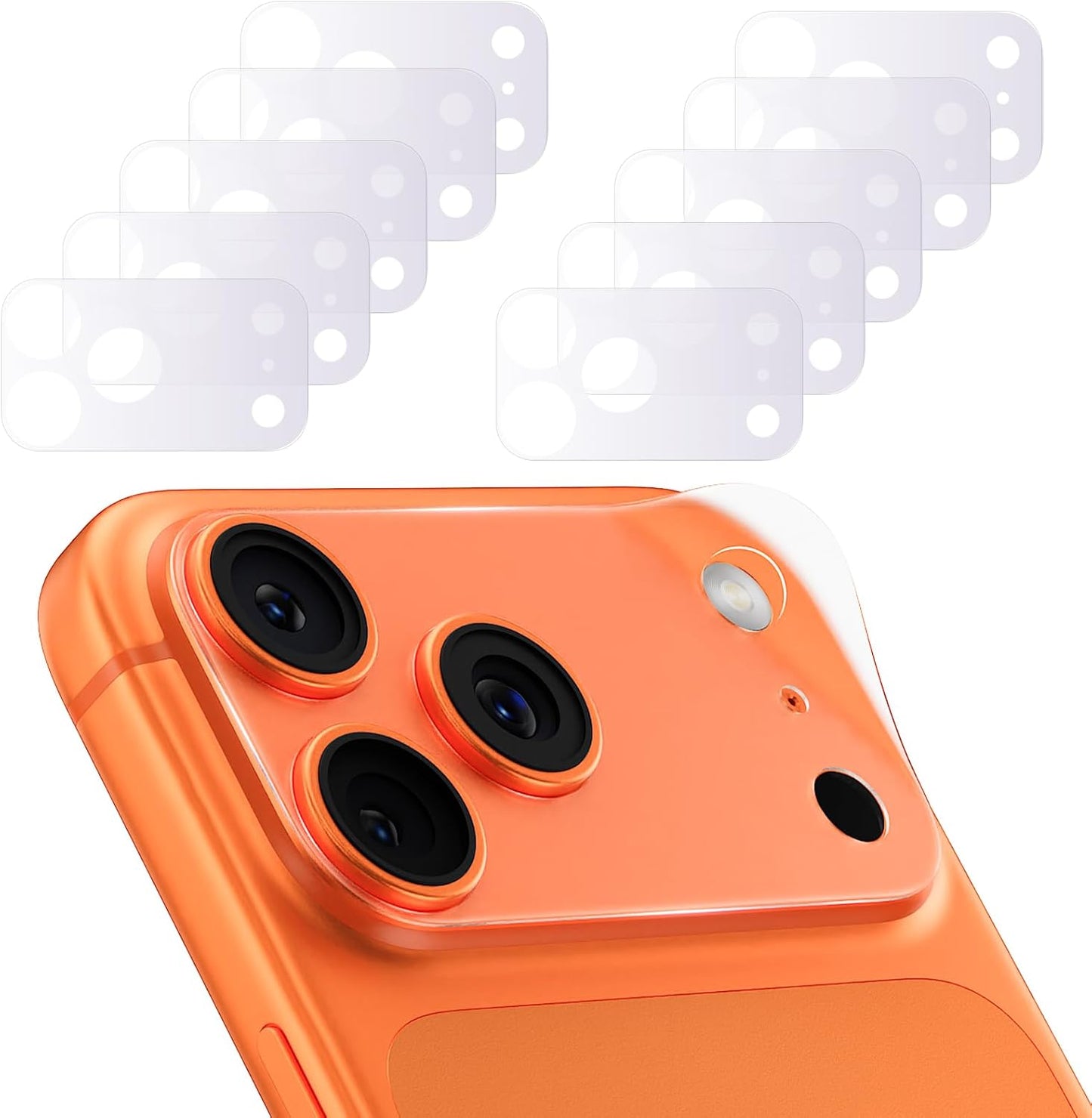 10 Pack 17 [1:1 YWXTW Camera Lens Sticker for iPhone Pro Max, [Anti Fingerprint] Matte Camera Protective Film, Camera