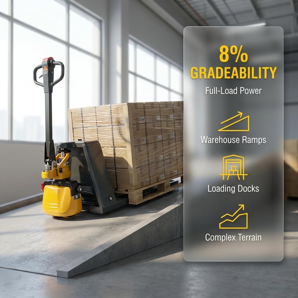 Amarite Electric Pallet Jack, 4400 lbs Capacity Lithium Powered Pallet Truck, 48V/15Ah Fast Charging Battery, 48" x 27" Forks for US Standard Pallet, OSHA Compliant with Electromagnetic Brake (2PCS)