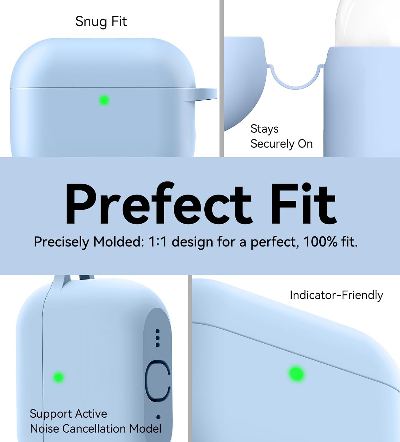 Matekxy 3 2025 Pro3 Commuters for Airpods Pro Case Cute - for Airpod Generation Soft Silicone Cover with Lanyard