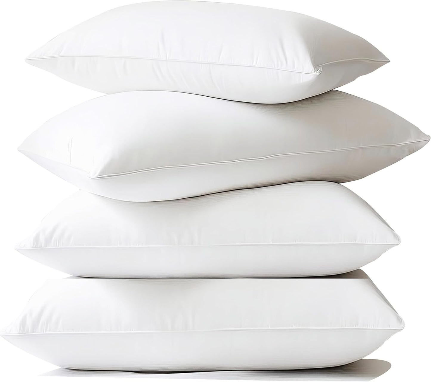 Skiennix Waterproof Pillow Protectors - Queen Size 20x28 Inches | 4-Pack Zippered Dust & Moisture Proof Covers