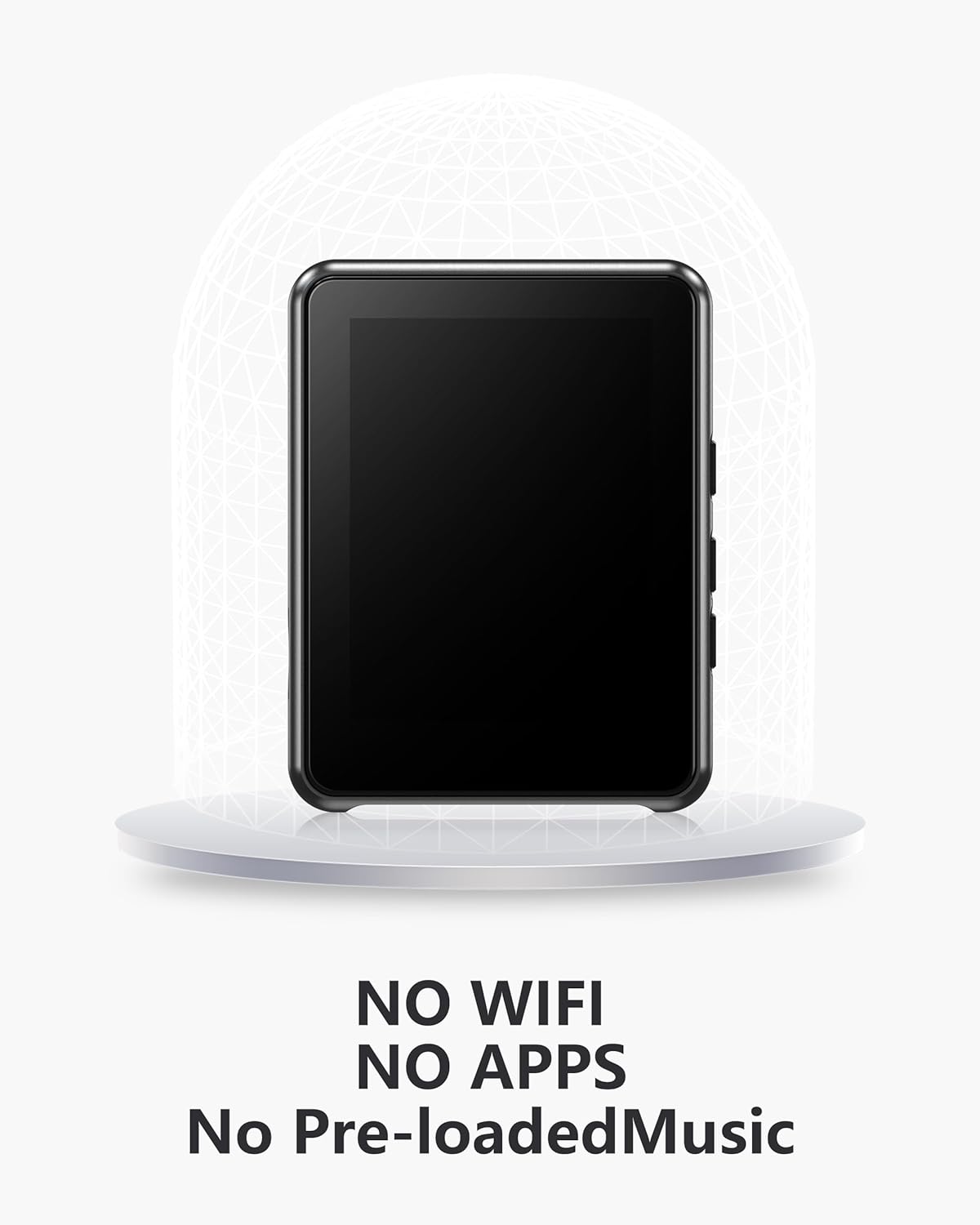 KeenPlus MP3 5.3,64GB Player,2.4" Wireless Player with Bluetooth Micro SD Card, Metal Digital Audio Touch Screen,HiFi