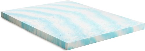 Linenspa 4 Inch Twin Size Gel Memory Foam Mattress Topper - Cooling & Pressure Relieving Design