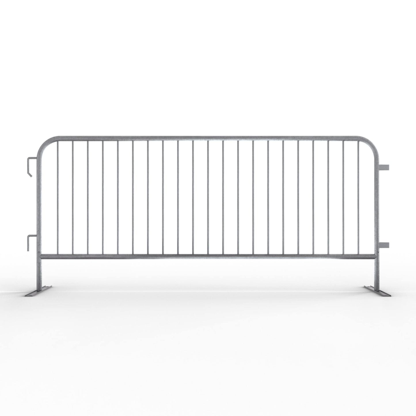 Angry Bull Barricades Barricade in a Box - Heavy Duty Interlocking Steel Barricade, 8.5 Ft. (Hot Dipped Galvanized, Flat Feet)