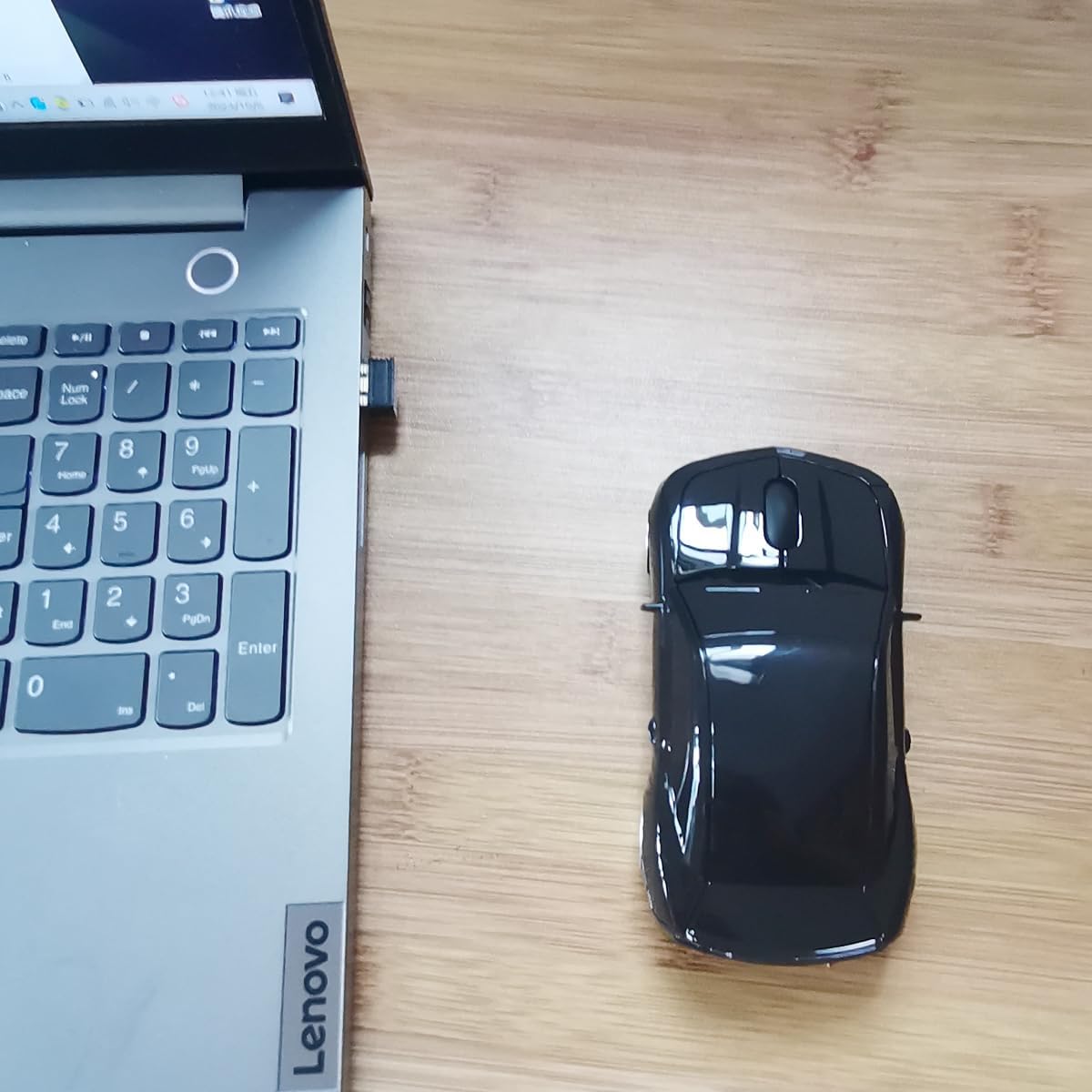 SDGSQHA 2.4Ghz Wireless Car Mouse, Cool Shape Computer Mouse for Laptop PC Mac (Black)