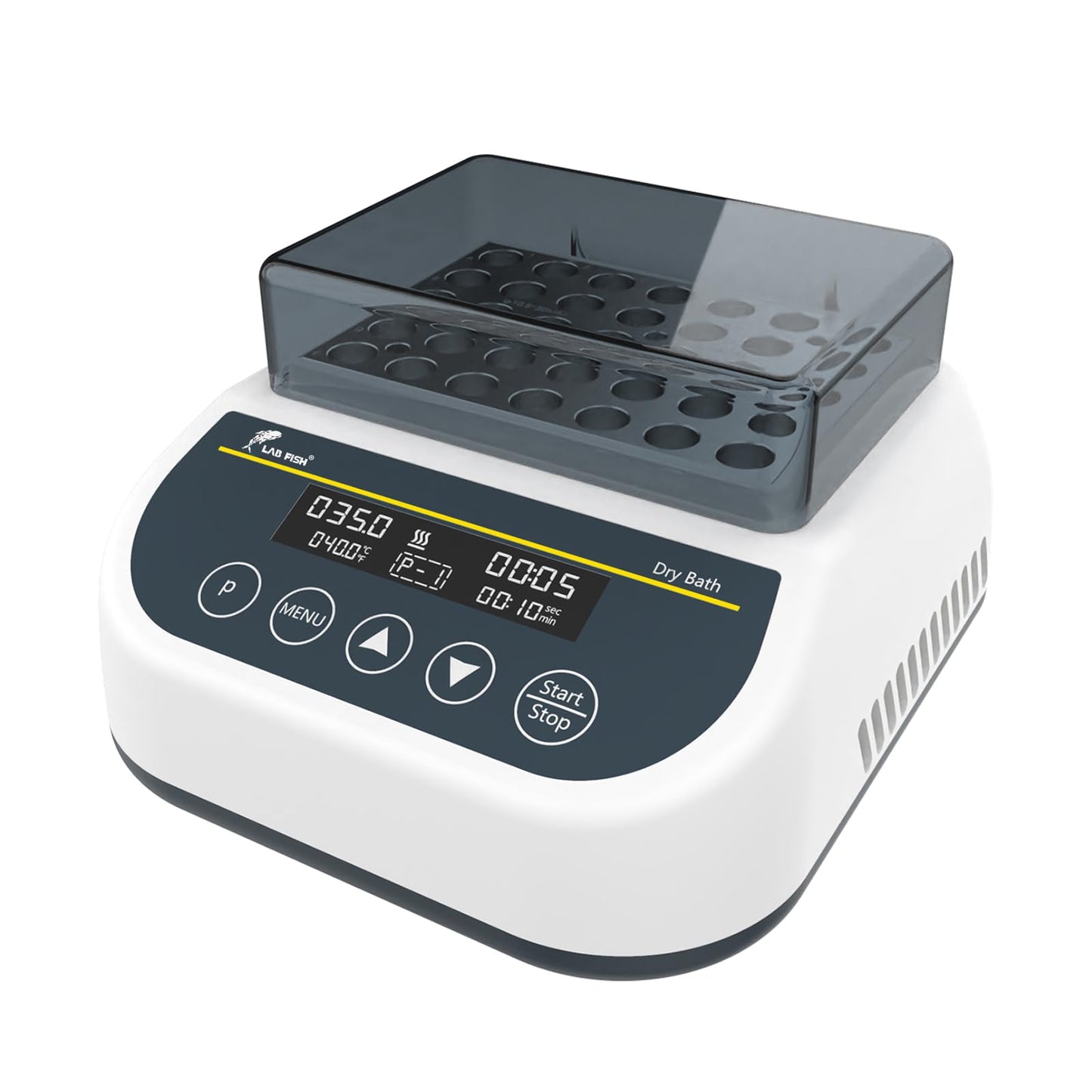 LAB FISH Heating Digital Dry Bath Incubator Laboratory Thermostatic Heater,Programmable Timer | Dry Block Incubator with 1.5ml*35 Centrifuge Tubes Block