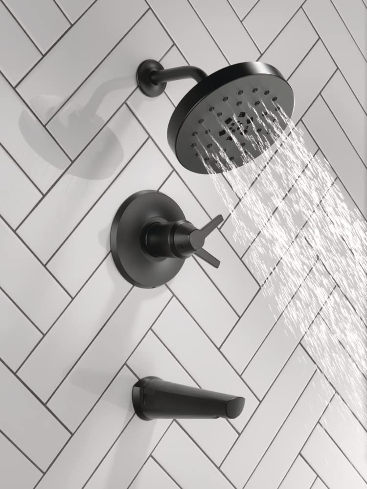 Delta Faucet T17T471-BL Galeon Tub/Shower, Matte Black