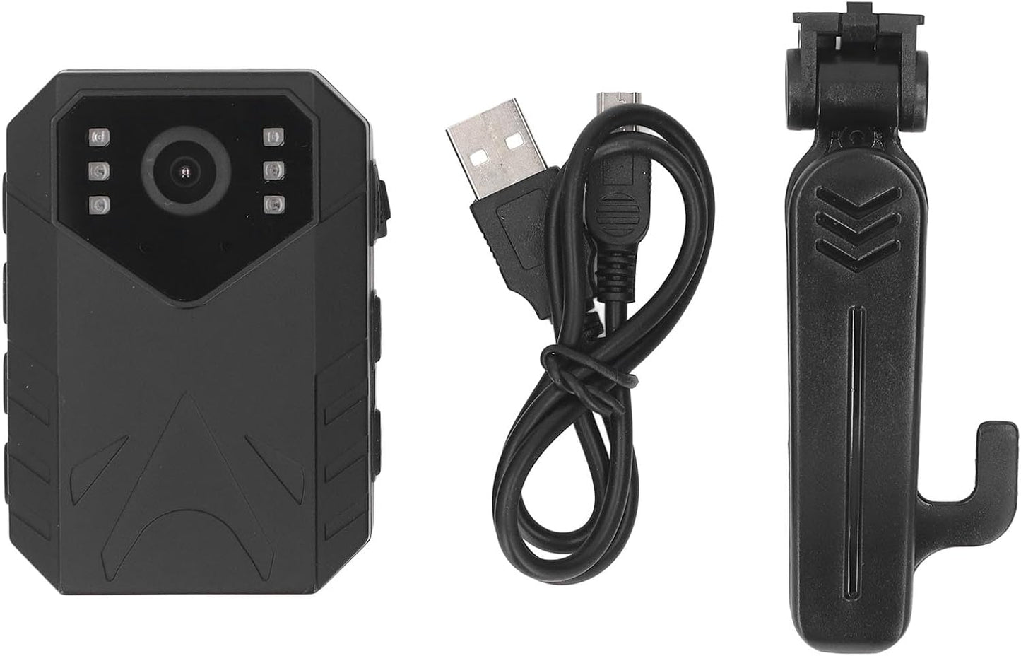 Yunseity 4K 2 Inch Body Camera, Body Worn Camera Law Enforcement Camera with TFT Color Screen, Night VisionVideo